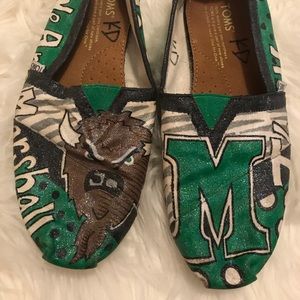 MARSHALL UNIVERSITY HAND PAINTED TOMS